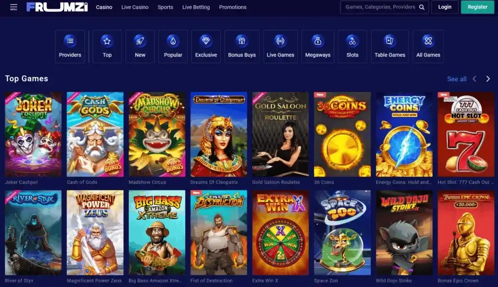 Frumzi Casino casino review section 2
